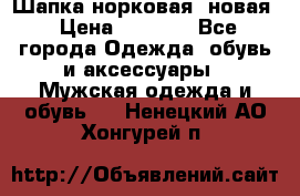 Шапка норковая, новая › Цена ­ 5 000 - Все города Одежда, обувь и аксессуары » Мужская одежда и обувь   . Ненецкий АО,Хонгурей п.